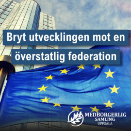 Bryt utvecklingen mot en överstatlig federation