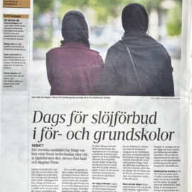 Debattartikel om slöjförbud i Uppsala Nya Tidning