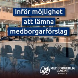 Inför möjlighet att lämna medborgarförslag